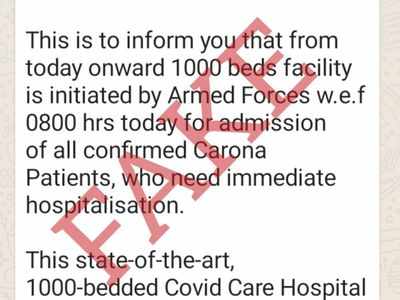 New COVID-19 hospital by Armed Forces near Mumbai Airport? Here's the truth