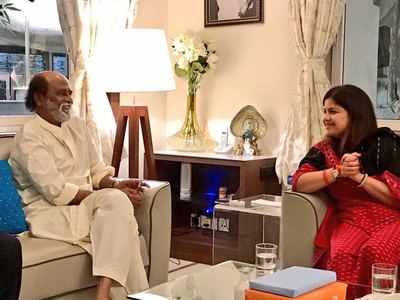 Poonam Mahajan meets superstar Rajinikant, BJP steps up campaign in Tamil Nadu, Kerala