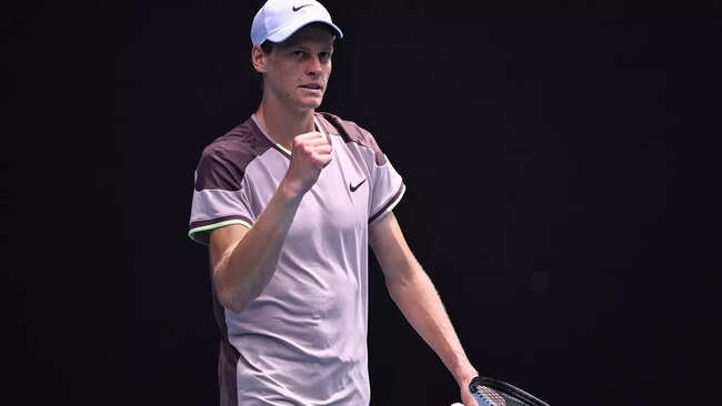 Australian Open: Jannik Sinner has eye on Novak Djokovic semi-final after first-round win