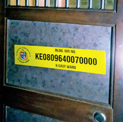 BMC issues UID stickers for buildings