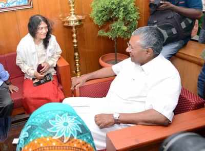 Irom Sharmila meets Kerala CM Pinarayi Vijayan, seeks support for campaign against AFSPA