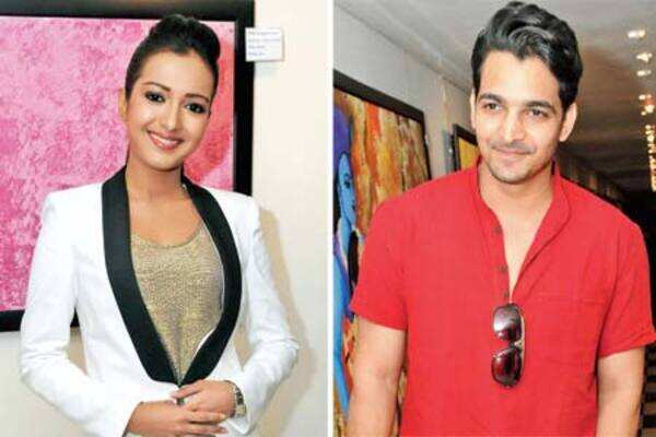 Katherine Theresa and Harshvardhan Rane at Snehlata Prasad’s painting exhibition at a hotel in hyderabad