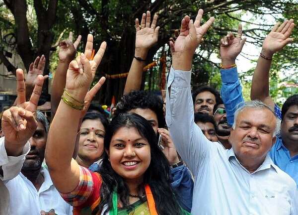 Under her father’s watchful eye, newbie Soumya Reddy strikes a chord with voters