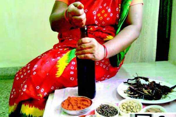 The making of East Indian bottle masala