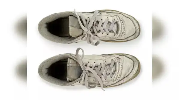 Worn-out or dirty sneakers