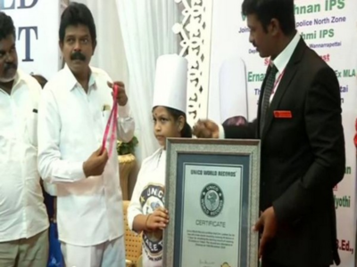 Tamil Nadu girl cooks 46 dishes in 58 minutes, enters UNICO Book of World Records