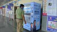 COVID-19: Automatic vending machine for masks, sanitizers installed at Chandigarh Railway Station 