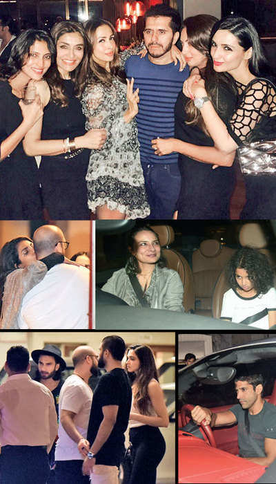 Priyanka Chopra, Deepika Padukone and Ranveer Singh party all night