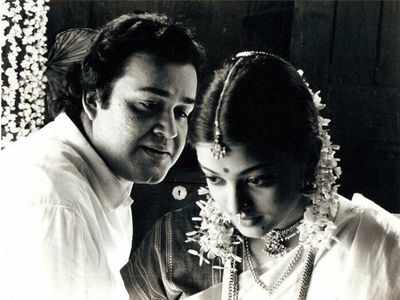 Throwback Thursday: Mohanlal and Aishwarya Rai Bachchan in a still from Iruvar