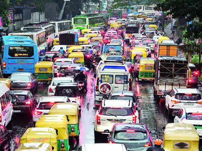 Driving force: Countless vehicles filling the roads
