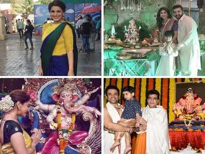 Ganesh Chaturthi celebrations: Sonali Bendre misses Ganeshotsav, Madhuri Dixit-Nene, Shilpa Shetty Kundra among others welcome Lord Ganesha home