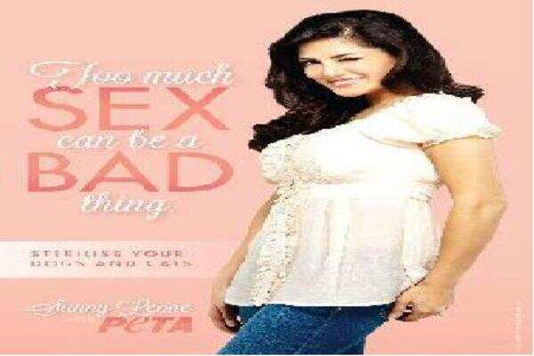 Sunny Leone comes out against sex in PETA ad