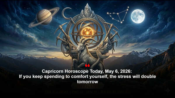 Capricorn Horoscope Today, May 6, 2026: If you keep spending to comfort yourself, the stress will double tomorrow