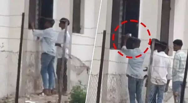 Videos show chits being passed to HSC candidates using bamboo sticks