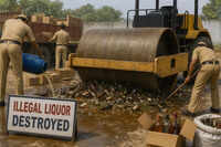 Pimpri Chinchwad cops seize, destroy 52,000 litres of illicit liquor