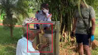 Odisha: Snake trapped in garbage bin, rescued 