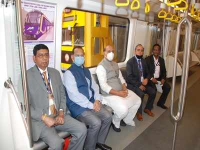 'Driverless Metro Car' unveiled by Defence Minister Rajnath Singh in Mumbai