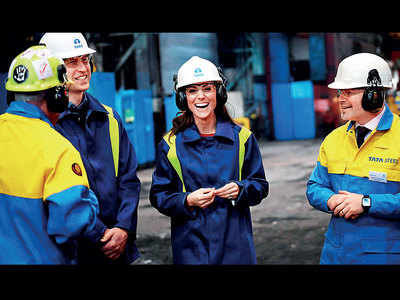 William, Kate tour Tata Steel plant in UK