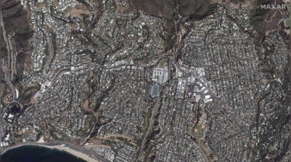 Overview of homes before fire