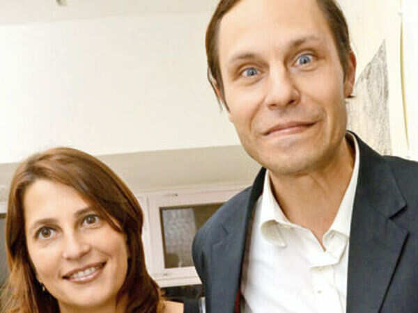 German ambassador Michael Steiner at the Farewell dinner of Niklas Wagner at Peter Nagy's gallery in Delhi