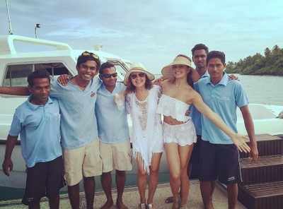 Jacqueline Fernandez has a whale of a time in Maldives