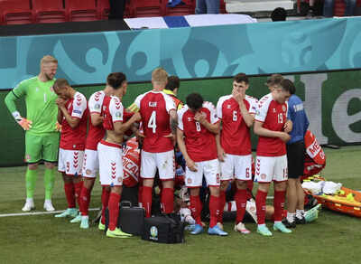 Euro 2020: Denmark midfielder Christian Eriksen 'doing well' after on-field collapse