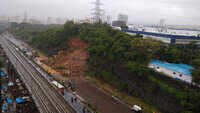 Mumbai: Landslide on Western Express Highway in Kandivali 