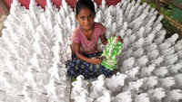Bhubaneswar: Rajasthani PoP statue artisan hopes for good business ahead of upcoming festivals 