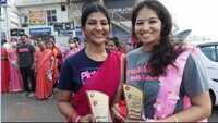 Visakhapatnam: Women participate in Saree Run to promote fitness ahead of Pinkathon 