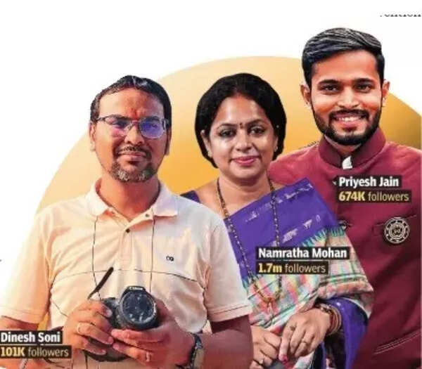 Mandirs go mobile as temple influencers reel in followers