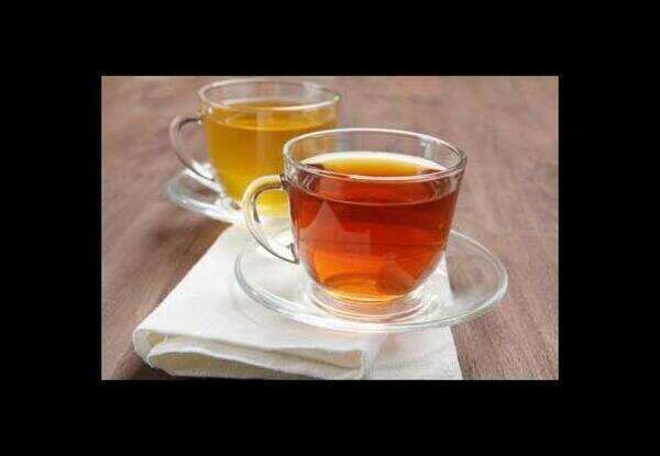 Tea, cookies lined up for those in line