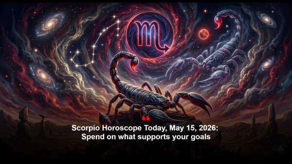 Scorpio Horoscope Today, May 15, 2026: Spend on what supports your goals