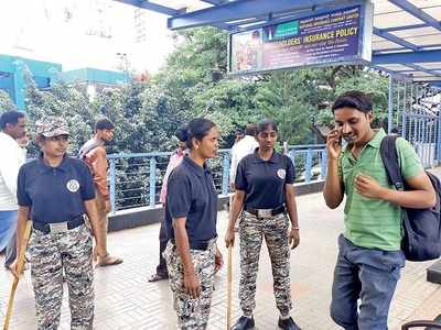 Women in black are going places: After their success at the Kempe Gowda bus stand, Bengaluru's Obavva Squad will be stationed at more locations