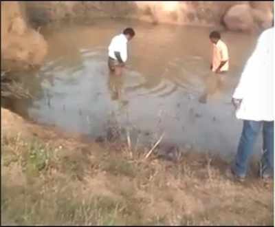 Telangana: Dalit youths forced to dip in dirty water for questioning illegal quarrying