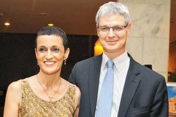 Ambassador of Israel to India Alon Ushpiz and wife Inbar celebrated the 66th Independence Day of Israel in Delhi
