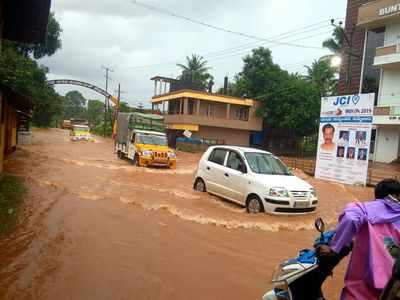 Karnataka rains: Heavy rains in Dakshina Kannada; schools shut in Sullia, Puttur and Belthangady