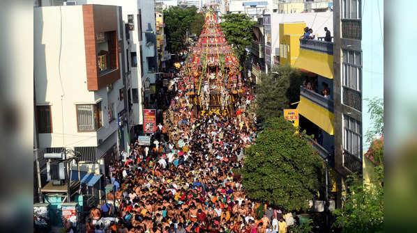 In pics: Annual car festival at Chennai temple