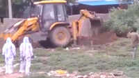 Covid-19: Body laid to rest using JCB machine in Andhra Pradesh’s Tirupati 
