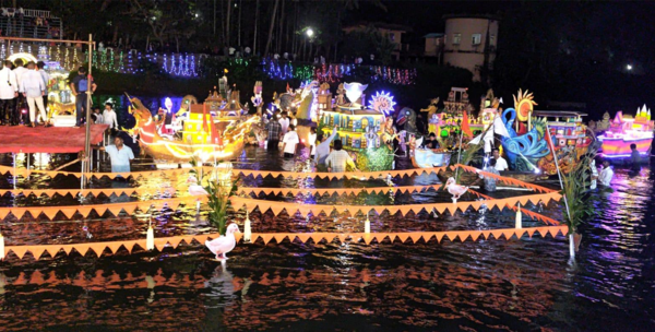 River banks light up for Tripurari Pournima