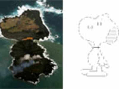 Snoopy shaped island forms after volcano erupts