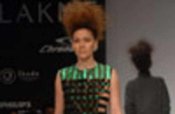 Curls and chiffon on the ramp