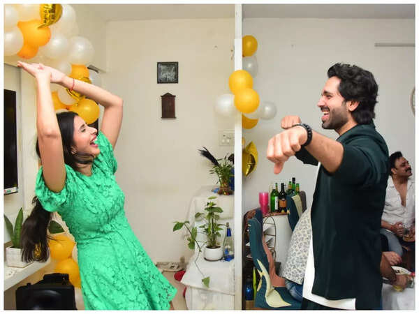 Ankit and Charu dance at his birthday party