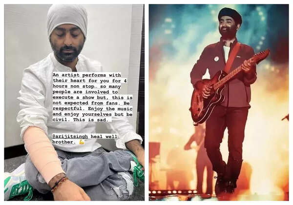 Viral video: Arijit Singh gets injured during live performance, fans pray for his speedy recovery