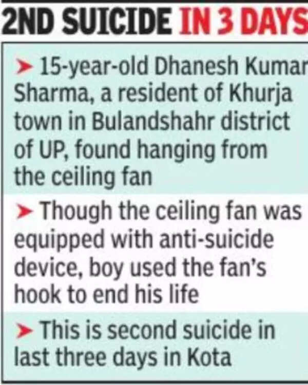 कोटा में छात्र ने की आत्महत्या