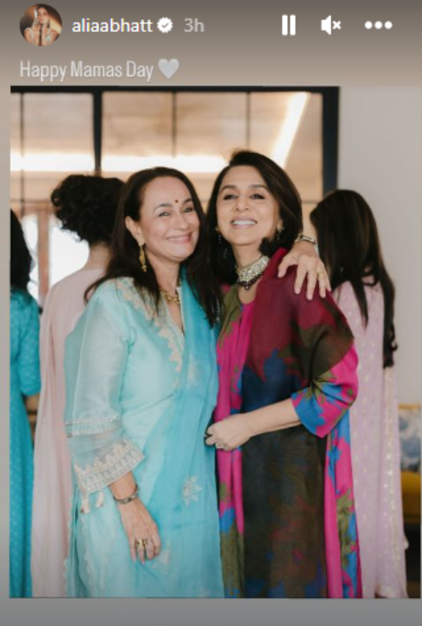 Alia Bhatt Wishes 'Mamas' Soni Razdan And Neetu Kapoor On Mother's Day ...