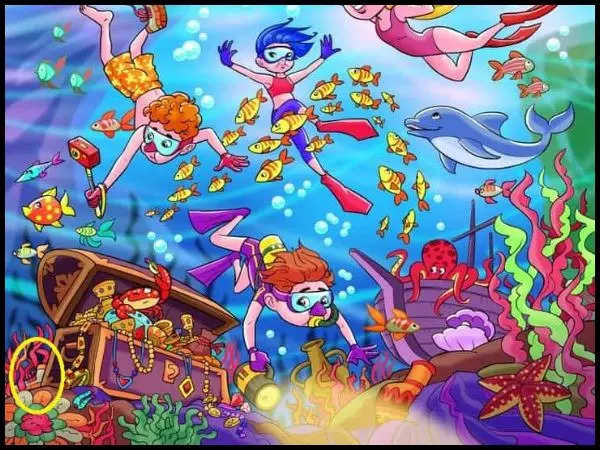 Challenge: Can you spot a shoe in this underwater scene in 7 seconds ...