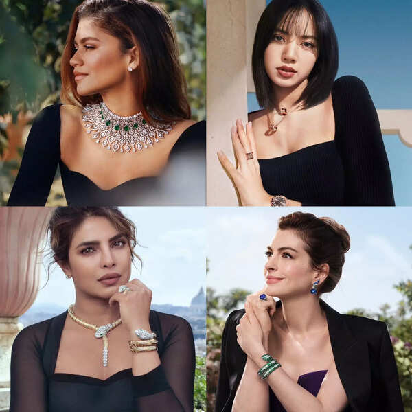 Priyanka Chopra, Zendaya, Anne Hathaway and BLACKPINK's Lisa stun at a Bulgari  event. Pic goes viral - India Today