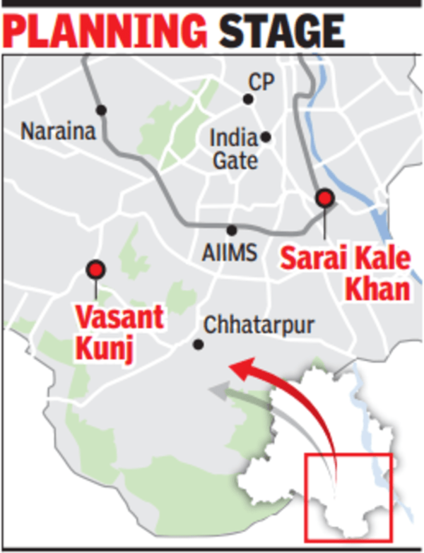Idea in the making Tunnel from Sarai Kale Khan to Vasant Kunj Delhi