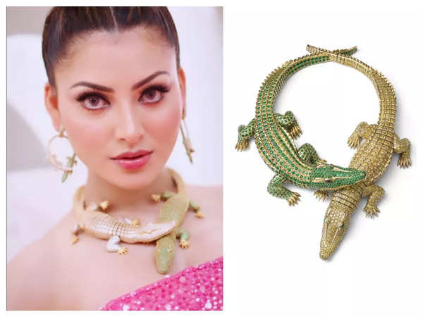ETimes Explainer: Everything you need to know about Urvashi Rautela's much-talked-about crocodile neckpiece from Cannes