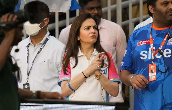 Chennai: MI owner Nita Ambani during the IPL 2023 cricket match between Chennai ...